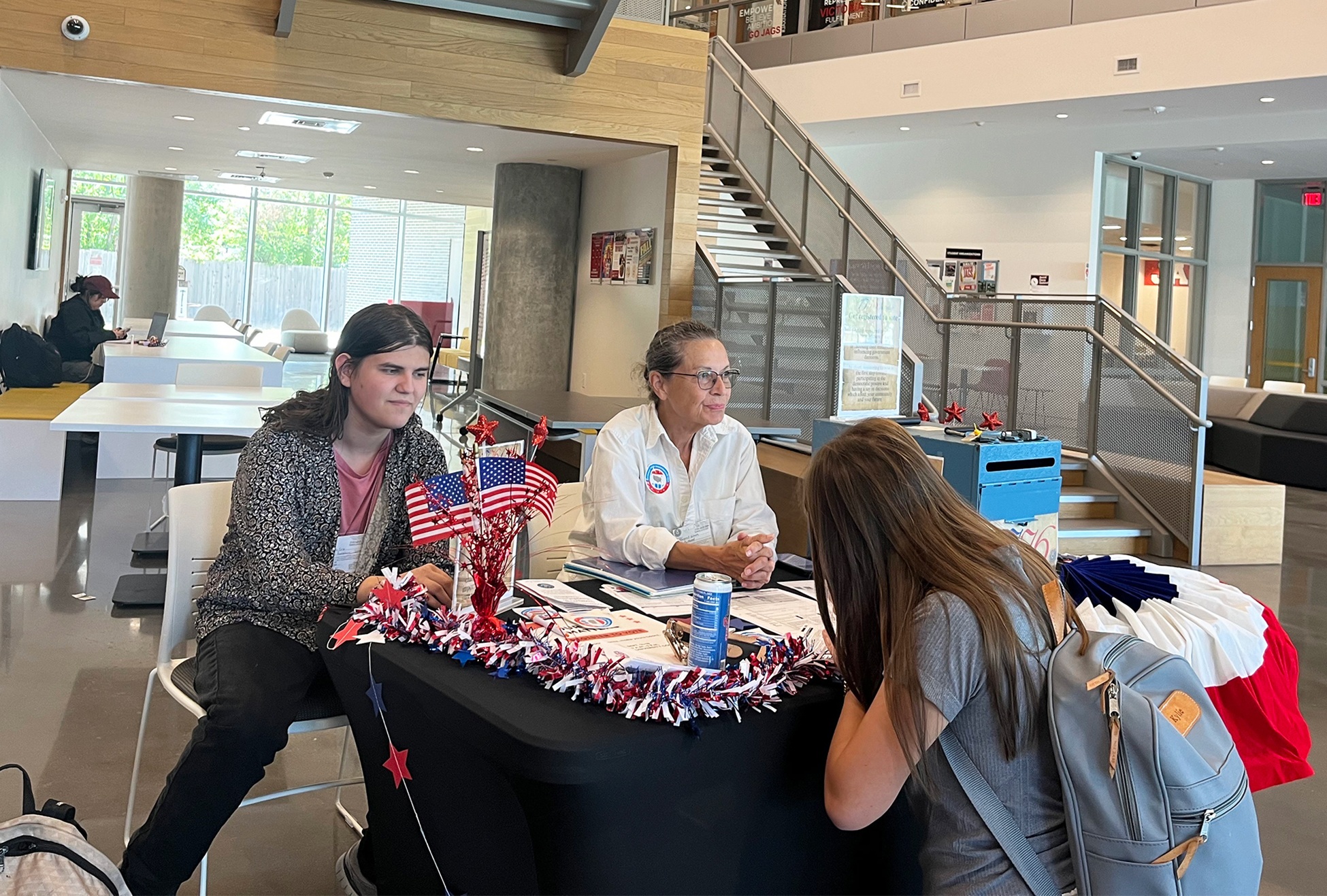 Voter registration tabling